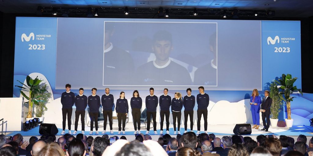 Torres, durante la presentación del equipo Movistar. (1)