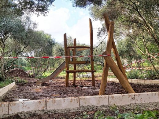 (Fotos) Han comenzado las obras del nuevo parque infantil de Trebalúger