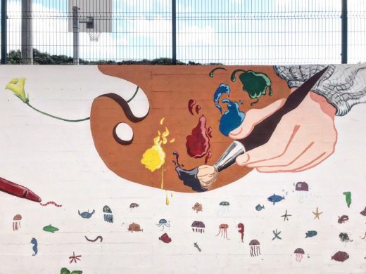 (Fotos) El CEIP Àngel Ruiz i Pablo de Es Castell estrena mural