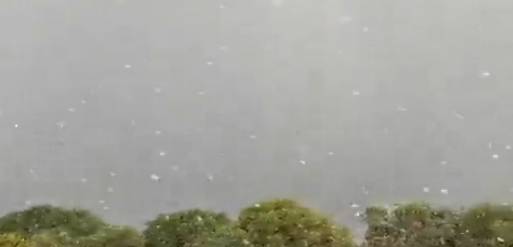 Fotograma del vídeo captado en Ciutadella. FUENTE.- Meteo Menorca