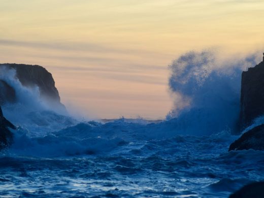 (Fotos) El viento de poniente golpea la costa