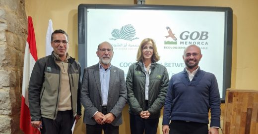 Representantes de la Reserva libanesa se reunieron con el presidente del GOB y la responsable de Custodia Agraria (Foto: GOB Menorca)