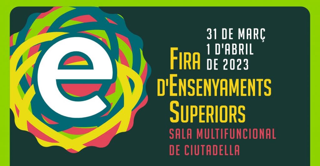 Cartel de la Feria de Enseñanzas Superiores en Ciutadella