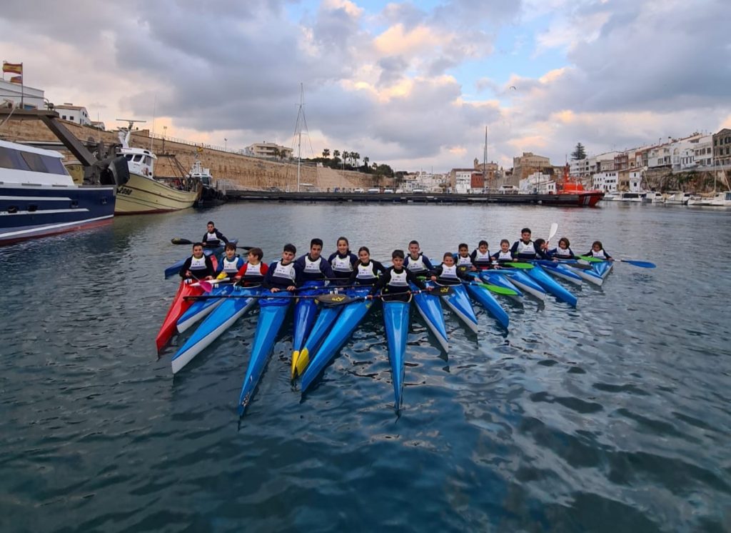 Piragüistas del Club Nàutic Ciutadella. FOTO.- CNC