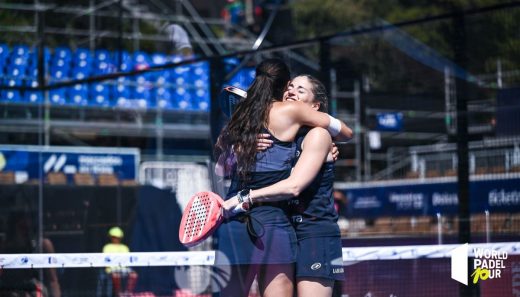 Gemma Triay y Ale Salazar felicitándose por el triunfo de este jueves (Imagen de World Padel Tour)