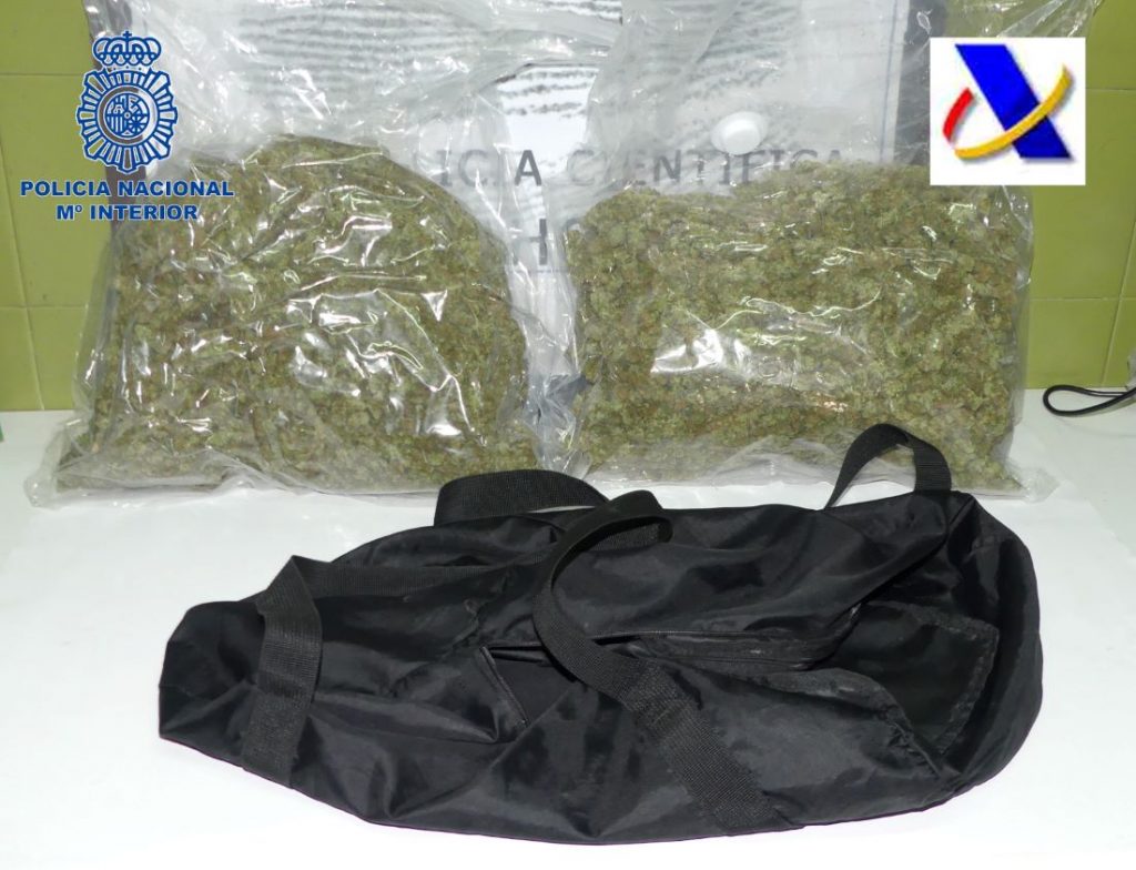 Bolsas de marihuana aprehendidas en esta operación policial (Foto: Policía Nacional)