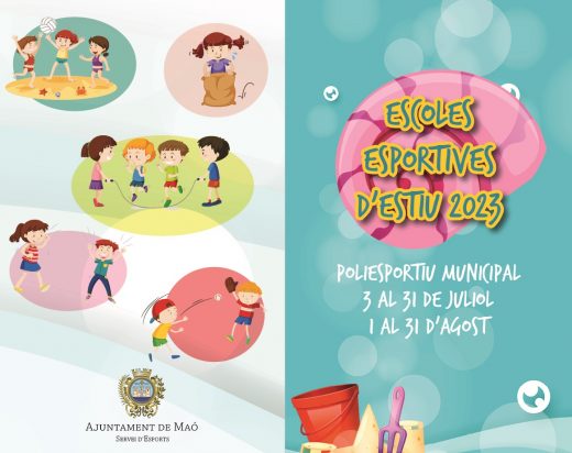 Imagen del tríptico de las actividades en la Escola d'Estiu de Maó