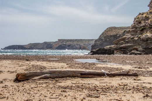 La escultura ha sido devuelta por el mar a la arena de la playa (Foto: Consell de Menorca)