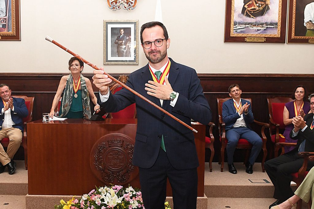 Héctor Pons, tras ser reelegido como alcalde de Maó.