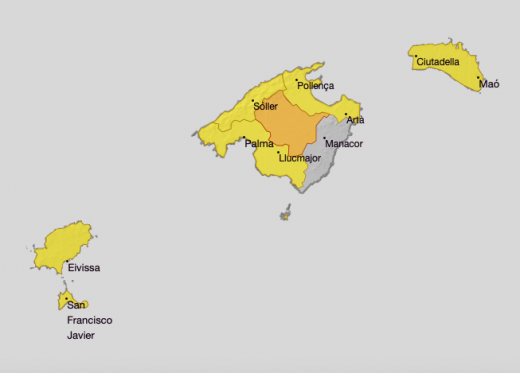 Gráfico de la AEMET.