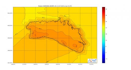 Gráfico de la AEMET.