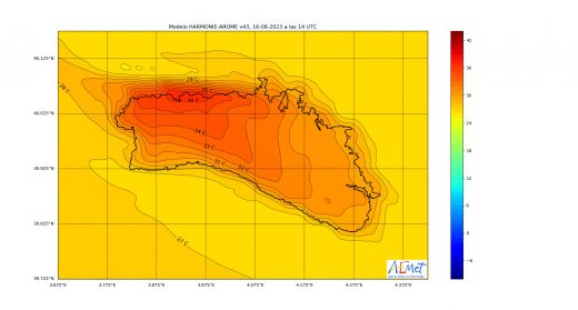 Gráfico de la AEMET.