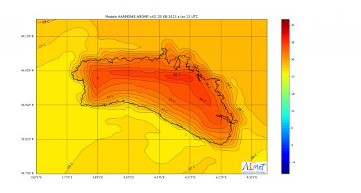 Gráfico de la AEMET.