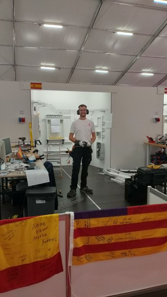 Kevin Llopis en los Euroskills 2023.