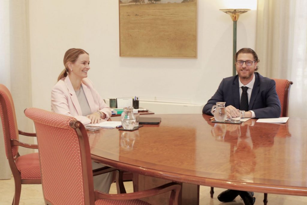 Marga Prohens, en su reciente ronda de reuniones por el inicio del curso parlamentario.