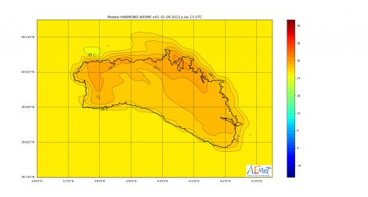 Gráfico de la AEMET.