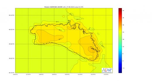 Gráfico de la AEMET.