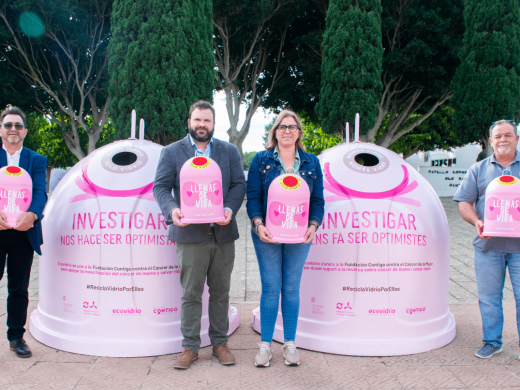 (Fotos) Sant Lluís y Es Mercadal se unen a la campaña “Recicla Vidrio Por Ellas”