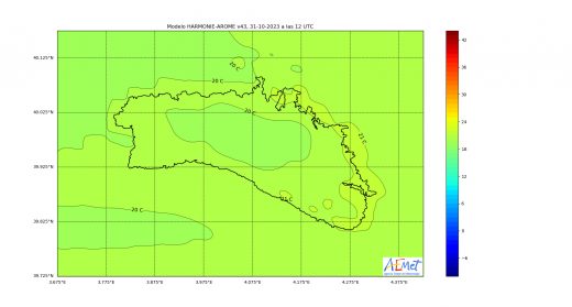 Gráfico de la AEMET.