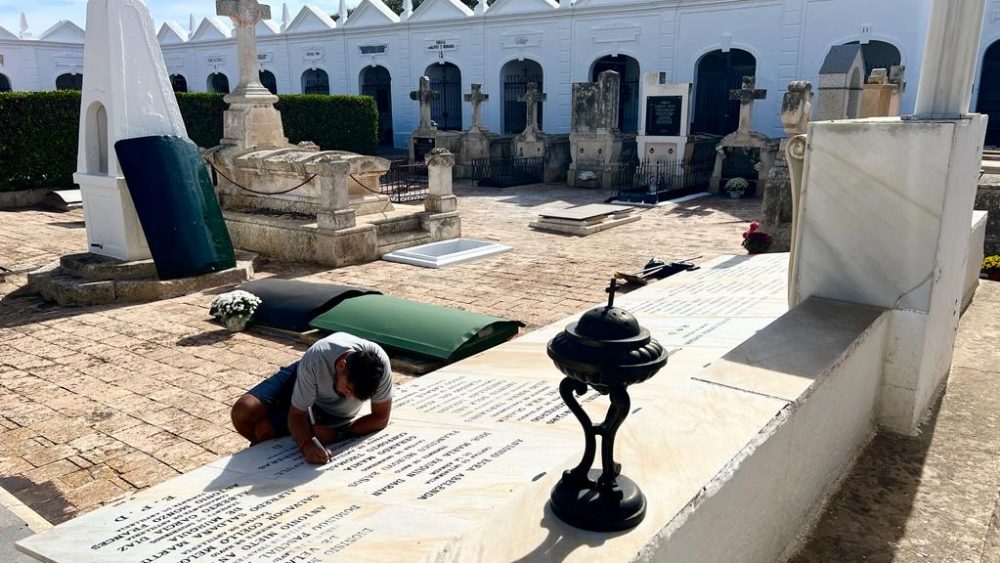 El cementerio de Maó el 31 de octubre.