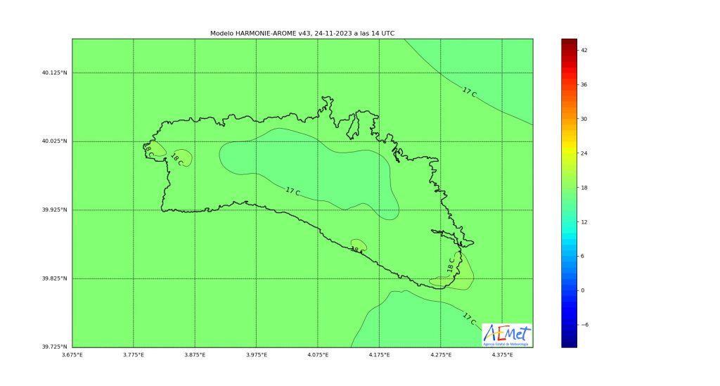 Gráfico de la AEMET.