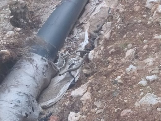 (Foto-denuncia) El mal estado del camino a la playa de Cala en Porter