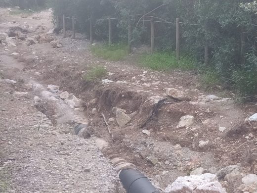 (Foto-denuncia) El mal estado del camino a la playa de Cala en Porter