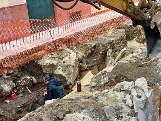 (Fotos) Avanza la excavación arqueológica en la calle Anuncivay