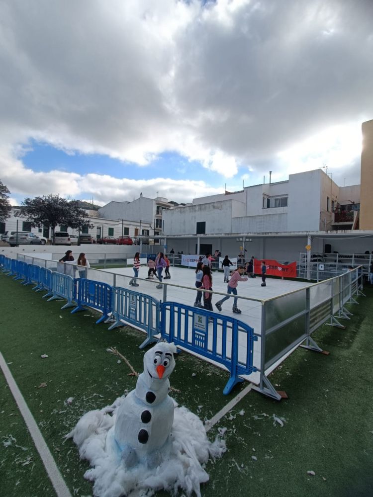 Fotografía de la pista de hielo.