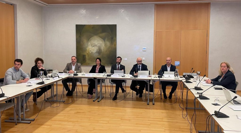 Imagen de la reunión de la Comisión mixta de seguimiento de las OSP celebrada hoy en Palma.