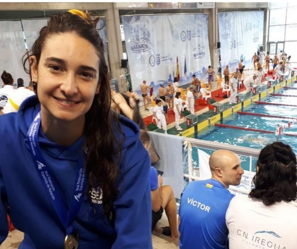 La nadadora del Club Natació Maó se colgó el Oro en Pontevedra