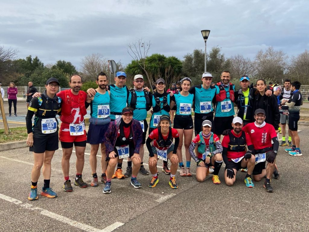 Participantes menorquines del Trail k20 de sa Talaia (Foto: Delegació Menorca FAIB)