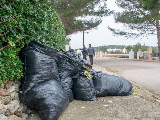 (Fotos) Es Castell y Maó intensifican esfuerzos contra el abandono indebido de restos vegetales