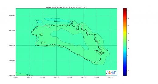 Gráfico de la AEMET.