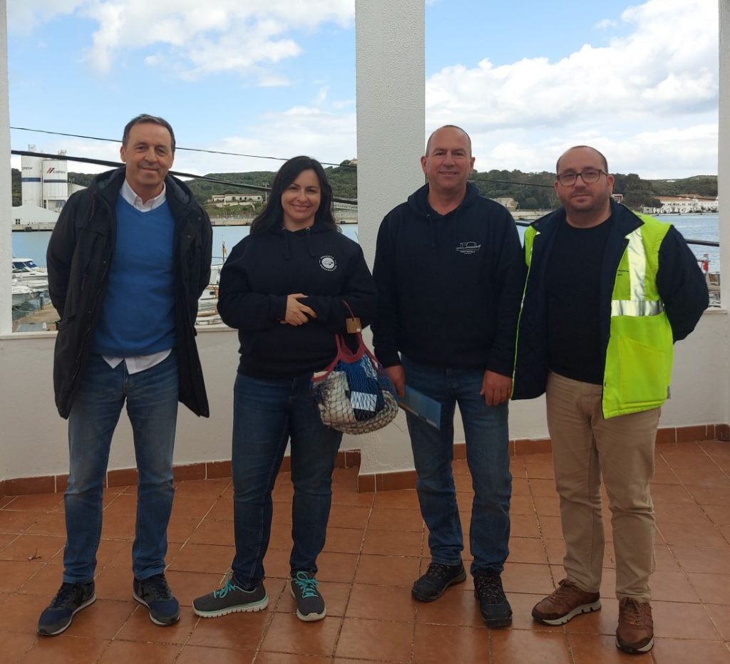 Representantes de Ports IB, Cofradía de Pescadores y PescArt Menorca