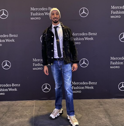 El diseñador menorquín Álex Menorca en la Mercedes-Benz Fashion Week Madrid.