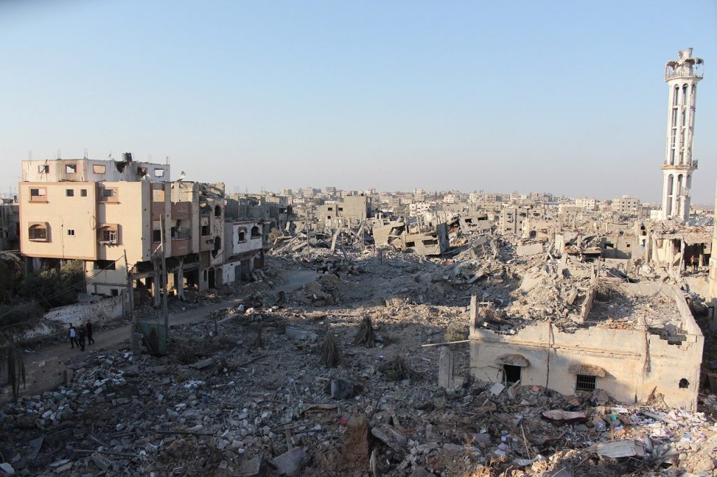 La destrucción de Gaza.