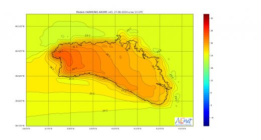 Gráfico de la AEMET.