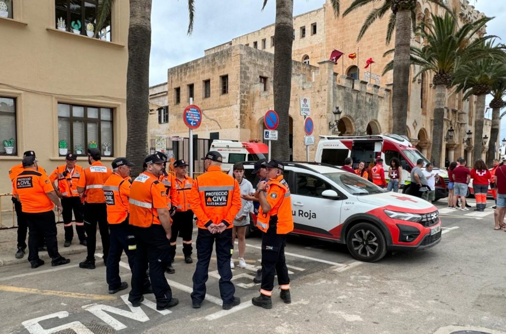 Protecció civil en Ciutadella.