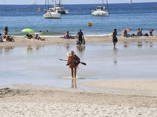 (Fotos) El Govern inicia las obras de reparación en Cala en Porter