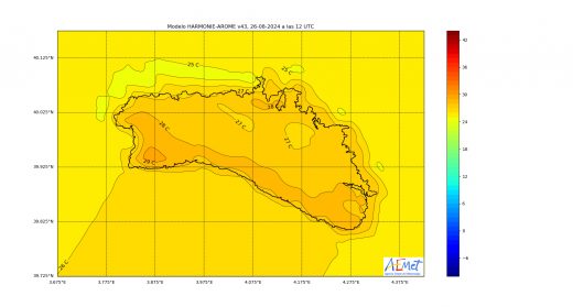 Gráfico de la AEMET.