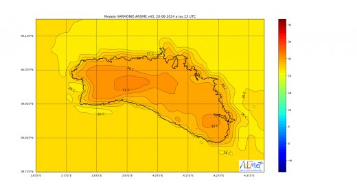 Gráfico de la AEMET.