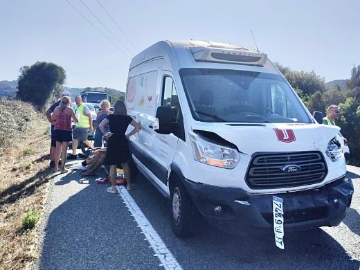 (Fotos) Accidente múltiple cerca de la salida de Ferreries: un choque en cadena provoca retenciones