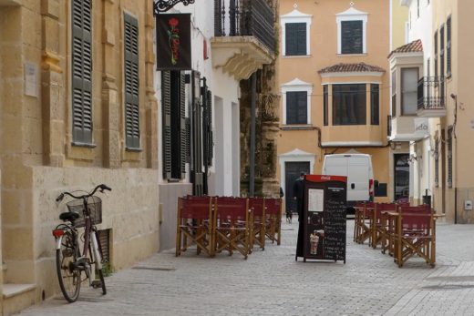 Terraza en Ciutadella.