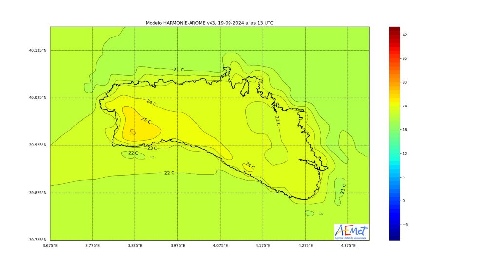 Gráfico de la AEMET.