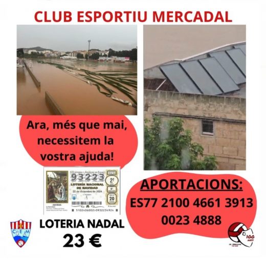 Campaña de recogida de fondos del club.