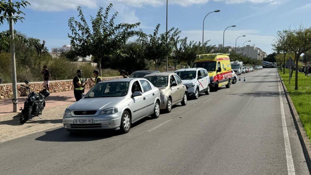 Accidente en cadena.