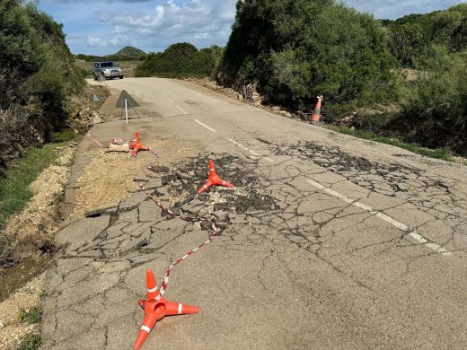 (Fotos) Avanzan los trabajos para reabrir el Camí de Tramuntana tras los destrozos de la DANA