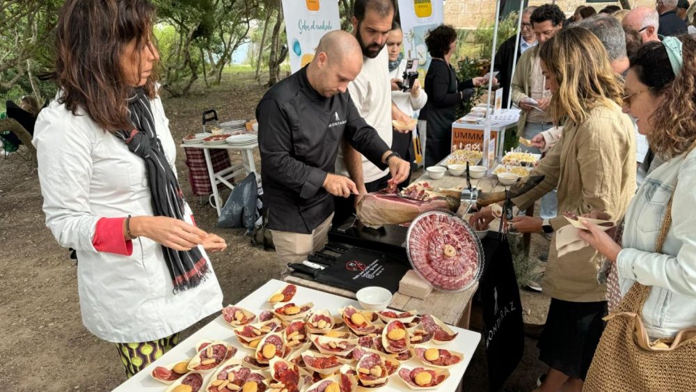 Queso y jamón.