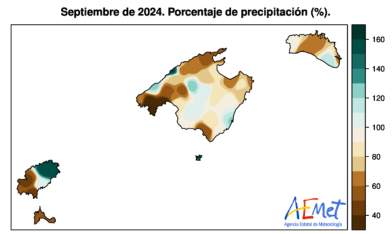 Gráfico de la AEMET.